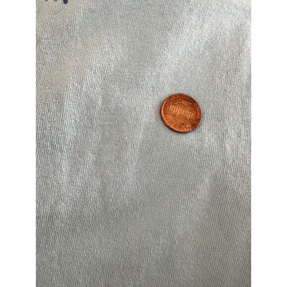 Top Stitch By Morning Sun Vintage Y2k 90s Cat Graphic Tee Blue Shirt size Medium - Picture 7 of 9